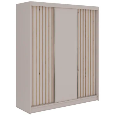 MKS Schwebetürenschrank Kaschmir, Eiche Artisan 180x216x61 cm