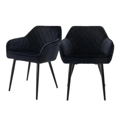 Ml-Design Esszimmerstuhl Schwarz 63x80x60 cm