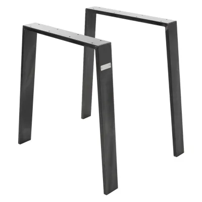Ml-Design Tischbeine Anthrazit 75x72x8 cm