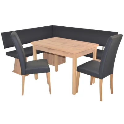 möbel direkt online 4tlg. Eckbankgruppe Schenkelmaß 150x182 cm