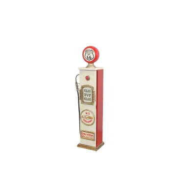 möbel direkt online Regal  "Zapfsäule" No Smoking rot/cremeweiß