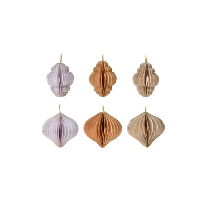 Mobili Rebecca Weihnachtsbaumschmuck Mehrfarbig 6x6x6 cm