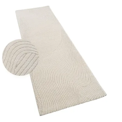 Moderner-teppich Aurora creme 80x250 cm