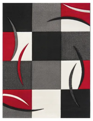 Moderner-teppich Diamora rot 60x110 cm