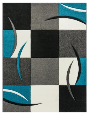 Moderner-teppich Diamora türkis 300x400 cm