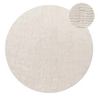 Moderner-teppich Tokko creme 160 cm rund