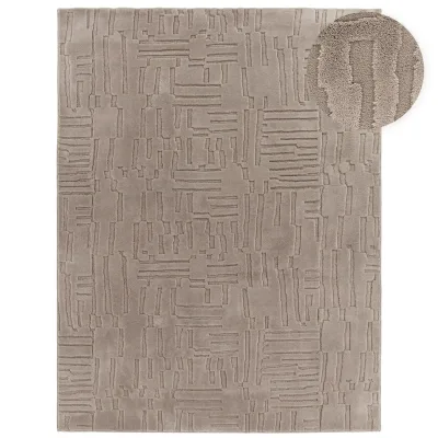 Moderner-teppich Tokko taupe 120x160 cm