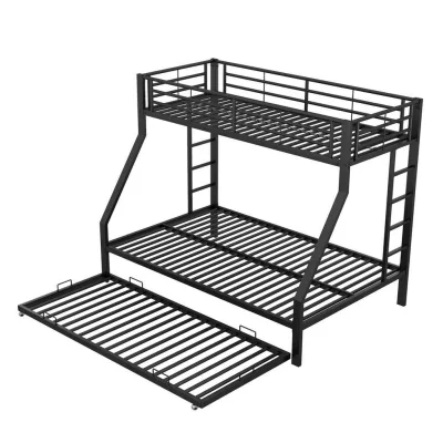 Modfu Etagenbett Schwarz 90x190 cm