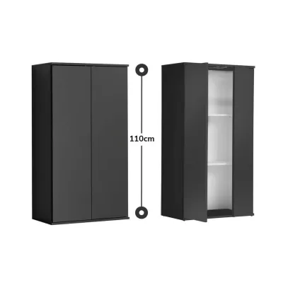 Mokebo Mehrzweckschrank Schwarz 60x110x34 cm