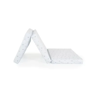 Moni Babybett Klappmatratze Mirage 120 x 60 x 6 cm Bezug waschbar Reißverschluss weiß