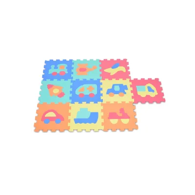 Moni Puzzlematte 10 teilig Puzzleteppich Teilegröße 32 x 32 cm EVA-Schaum blau