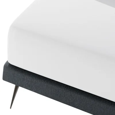 Mr Mattress Baumwollbettlaken Weiß 90x200 cm