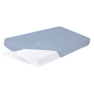 Mr Mattress Bettlaken Blau 80x180 cm