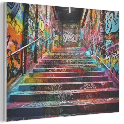 MuchoWow Akustikbild Mehrfarbig 70x50x0.9 cm