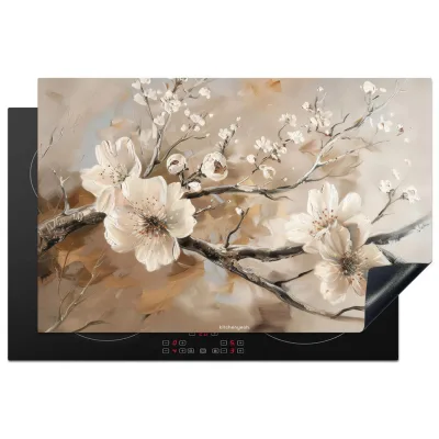 MuchoWow Herdabdeckplatte Kaschmir 81x52x0.2 cm