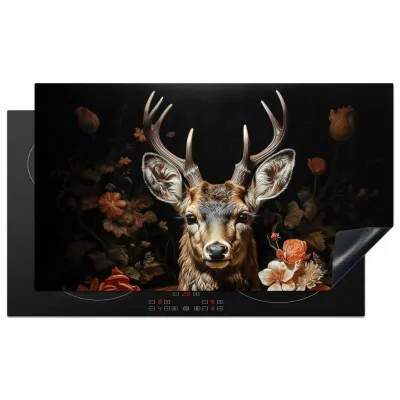 MuchoWow Herdabdeckplatte Kupfer 89.6x51.6x0.2 cm