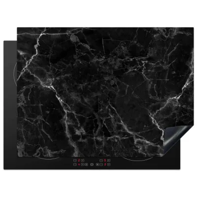 MuchoWow Herdabdeckplatte Silber 71x52x0.2 cm