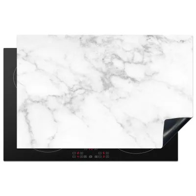 MuchoWow Herdabdeckplatte Weiß 81.2x52x0.2 cm