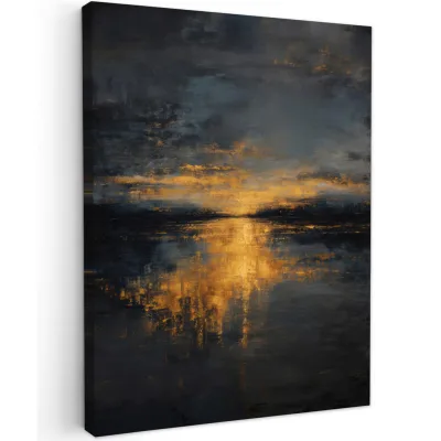 MuchoWow Leinwandbild Anthrazit 60x80 cm