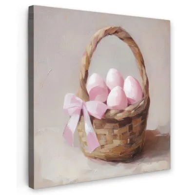 MuchoWow Leinwandbild Beige 90x90 cm