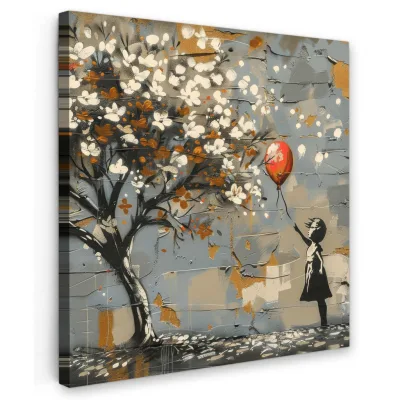 MuchoWow Leinwandbild Blaugrau 20x20 cm