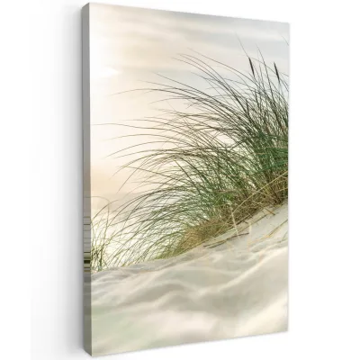 MuchoWow Leinwandbild Creme 60x90 cm