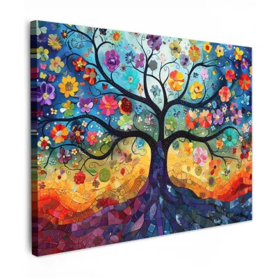 MuchoWow Leinwandbild Dunkelblau 80x60 cm
