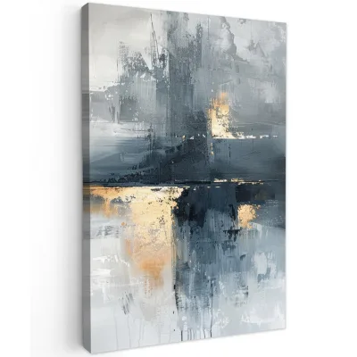 MuchoWow Leinwandbild Dunkelgrau 80x120 cm
