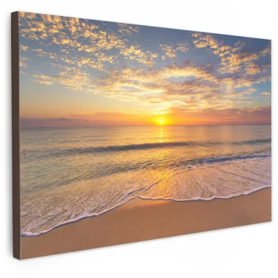 MuchoWow Leinwandbild Gelb 150x100 cm