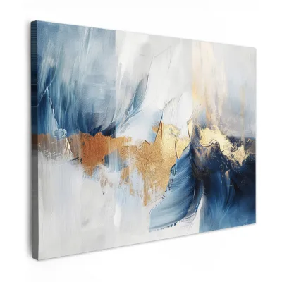 MuchoWow Leinwandbild Hellblau 80x60 cm