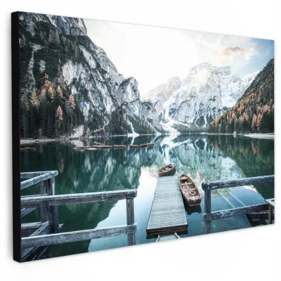 MuchoWow Leinwandbild Hellgrün 120x80 cm