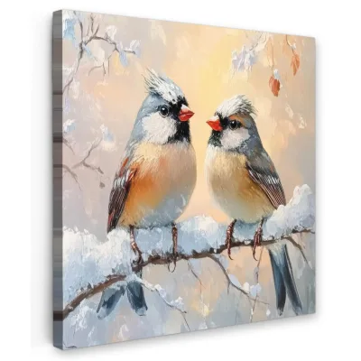 MuchoWow Leinwandbild Pastellblau 50x50 cm