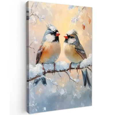 MuchoWow Leinwandbild Pastellblau 80x120 cm