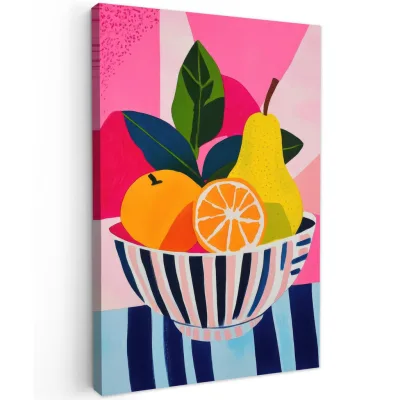 MuchoWow Leinwandbild Pink 90x140 cm