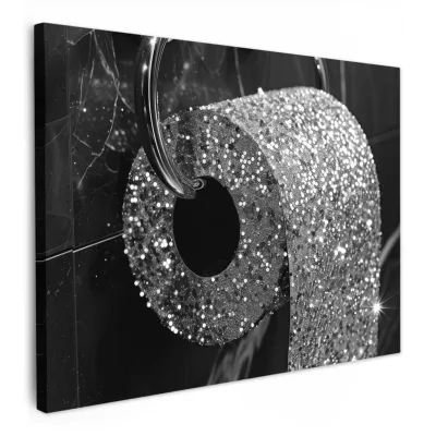 MuchoWow Leinwandbild Silber 40x30 cm