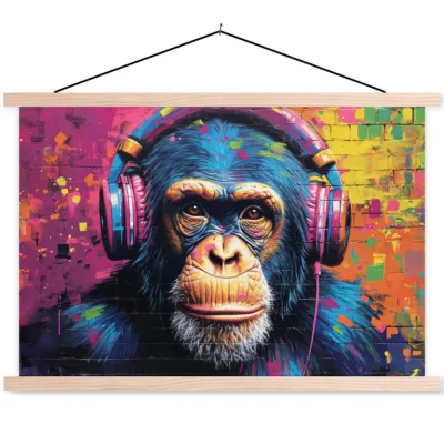 MuchoWow Poster Blau 120x80x0.15 cm