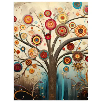 MuchoWow Poster Braun 60x80x0.1 cm