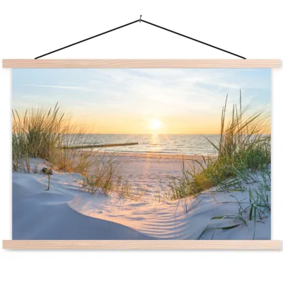 MuchoWow Poster Hellblau 60x40x0.15 cm