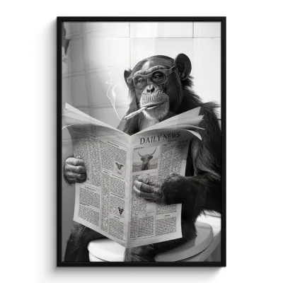MuchoWow Poster Hellgrau 80x120 cm