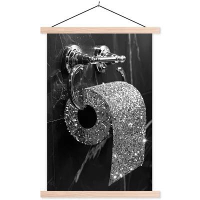 MuchoWow Poster Silber 60x90x0.15 cm