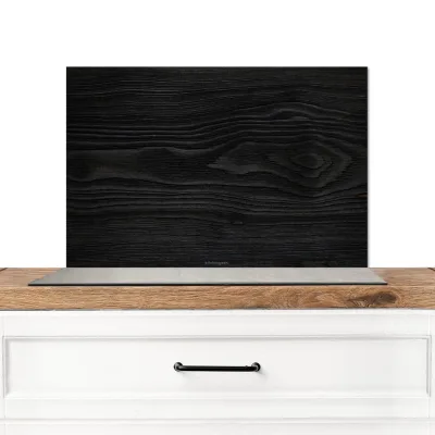 MuchoWow Spritzschutz Schwarz 70x0.3x50 cm