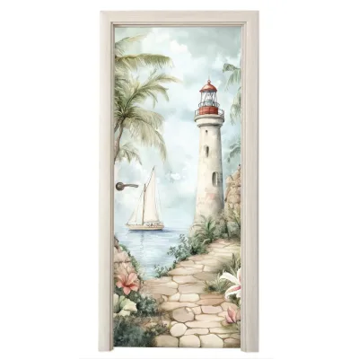 MuchoWow Türaufkleber Eiche 75x0.1 cm