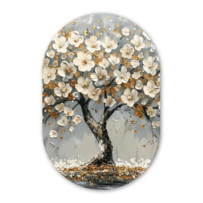 MuchoWow Wandbild Gold 80x120 cm