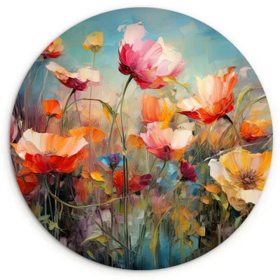 MuchoWow Wandbild Orange 30x30 cm