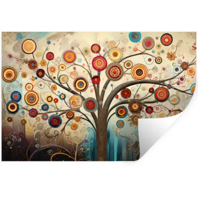 MuchoWow Wandtattoo Braun 120x80x0.1 cm