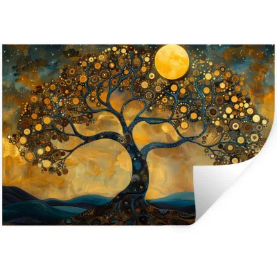 MuchoWow Wandtattoo Orange 60x40x0.1 cm