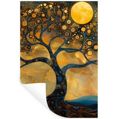 MuchoWow Wandtattoo Orange 80x120x0.1 cm