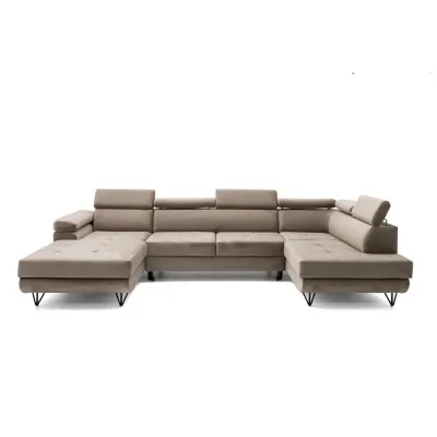 Muffo Ecksofa Beige 184x90x323 cm