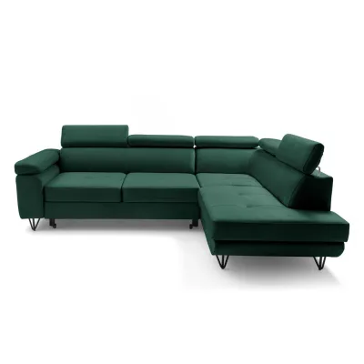 Muffo Ecksofa Dunkelgrün 249x184 cm