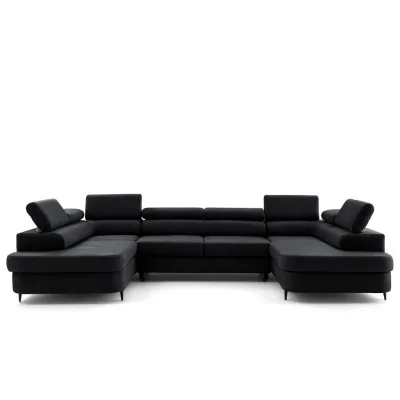 Muffo Ecksofa Schwarz 350x91x203 cm